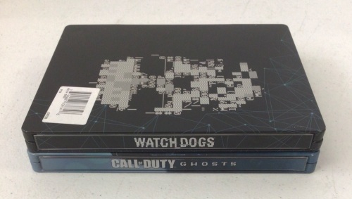Lot of 2 PS4 Steelbook Games, Watch_Dogs, and Call of Duty Ghost, E-Commerce Return - Lot 446