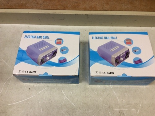 Lot of (2) Electric Nail Drill Machines - Appear New  - Lot 380