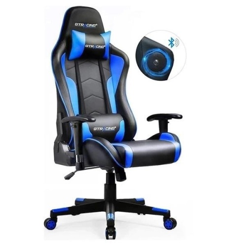 GTRacing Gaming Chair with Bluetooth Speakers - Appears New  - Lot 128