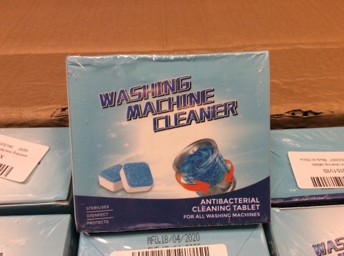Case of (100) Boxes of Antibacterial Washing Machine Cleaning Tablets - Appear New  - Lot 300