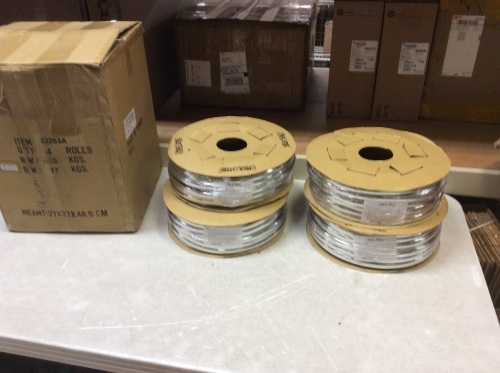 Lot of (4) Rolls of Flexline Adhesive Backed Chrome Automobile Trim - New - Lot 263