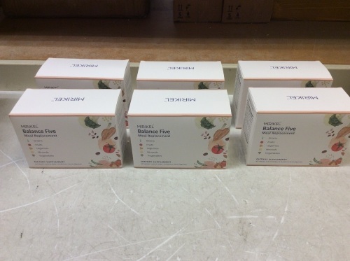 Lot of (6) Mirikel Balance Five Meal Replacement Dietary Supplements, 14 Packs - Appear New  - Lot 254