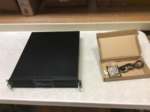 Athena Power RM-2UWIN525 Black 2U Rackmount Server Case - Appears New  - Lot 1095
