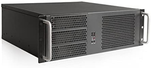 iStarUSA D-314-MATX 3U Compact Rackmount Chassis Compatible with PS2 Power Supply - Appears New  - Lot 1105