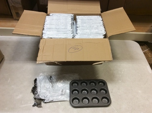 Lot of (36)12 Cup Muffin and Cupcake Pans - New - Lot 1133
