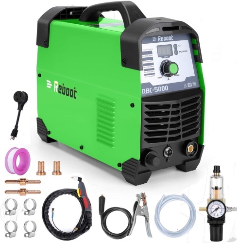 Reboot Plasma Cutter Machine IGBT Inverter CUT50 1/2" Clean Cut 110/220V 50 Amp Air Plasma Cutting Machine Max Cut 15mm High Frequency Cutting for Aluminum Alloy Mild Steel Cast Iron. Appears New - Lot 67