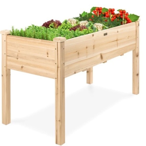Raised Garden Bed, Elevated Wood Garden Planter Stand,APPEARS NEW 