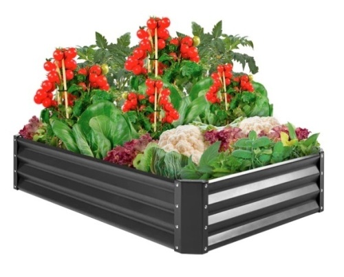 Outdoor Metal Raised Garden Bed for Vegetables, Flowers, Herbs,APPEARS NEW