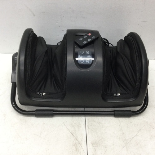Reflexology Shiatsu Foot Massager w/ High-Intensity Rollers, Remote Control,APPEARS NEW 