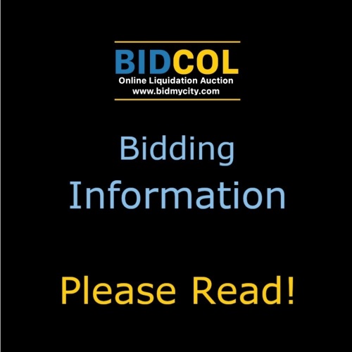 BIDDING INFORMATION - PLEASE READ! - Lot 2