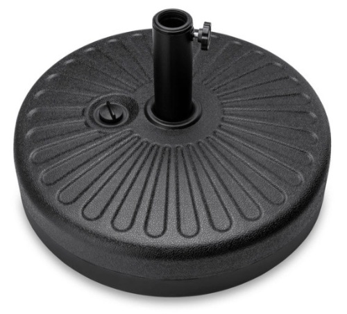 Plastic Patio Umbrella Base Pole Holder Accessory w/ Adjustable Knob  - Lot 100