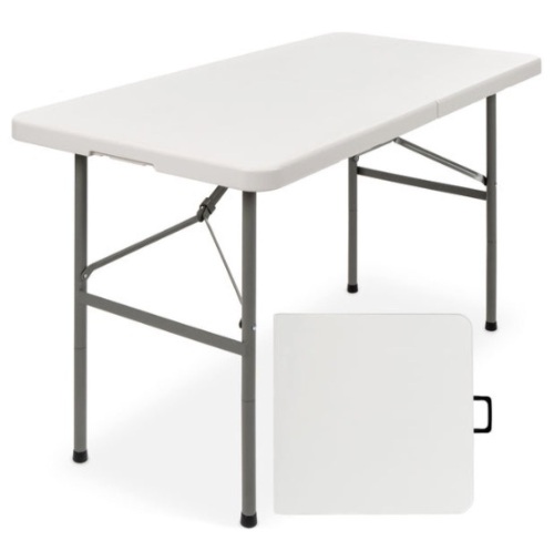4ft Portable Folding Plastic Dining Table w/ Handle, Lock - Lot 103