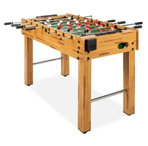Foosball Game Table, Arcade Table Soccer w/ 2 Cup Holders, 2 Balls - 48in - Lot 107