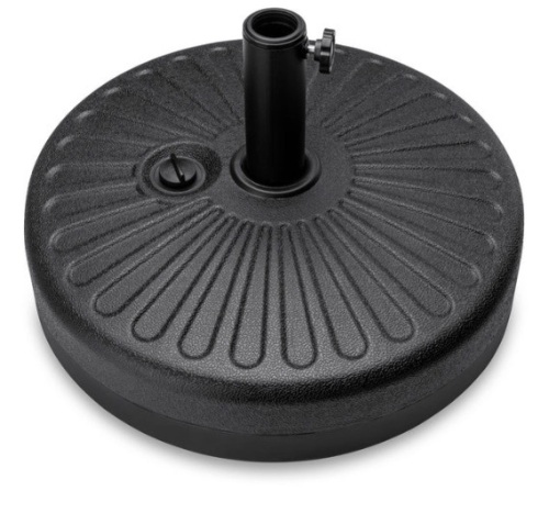 Plastic Patio Umbrella Base Pole Holder Accessory w/ Adjustable Knob - Lot 192