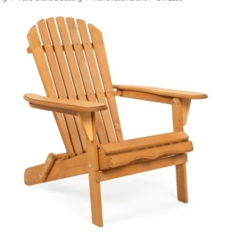 Folding Wooden Adirondack Chair - Lot 300