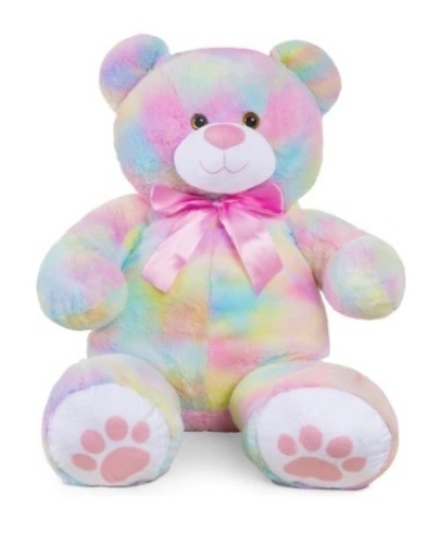 Giant Plush Teddy Bear Stuffed Animal, 38in, Pastel - Lot 306