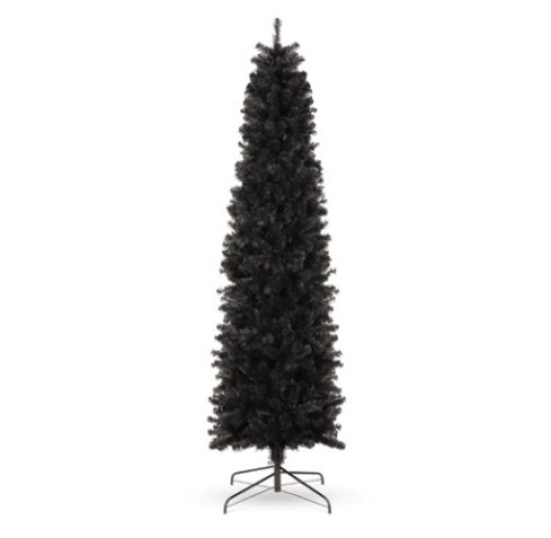 6ft Black Artificial Pencil Holiday Christmas Tree - Lot 316