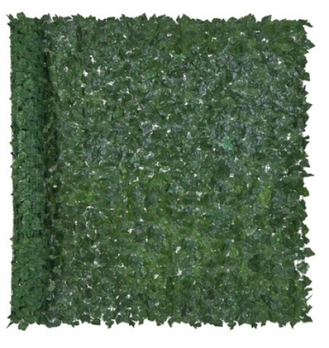 Outdoor Faux Ivy Privacy Screen Fence, 96x72in - Lot 330