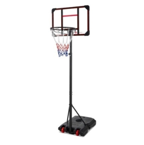 Kids Height-Adjustable Basketball Hoop, Portable Backboard System w/ Wheels - Lot 356