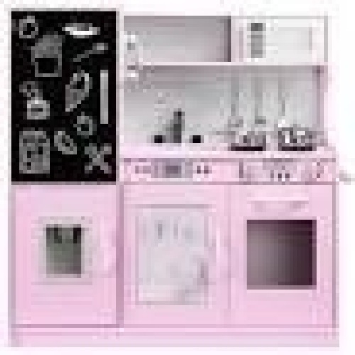 BCP. SKY.  6009. : Best Choice Products   Pretend Kitchen Wooden Toy Set For kids  W / Realistic Design - Lot 79