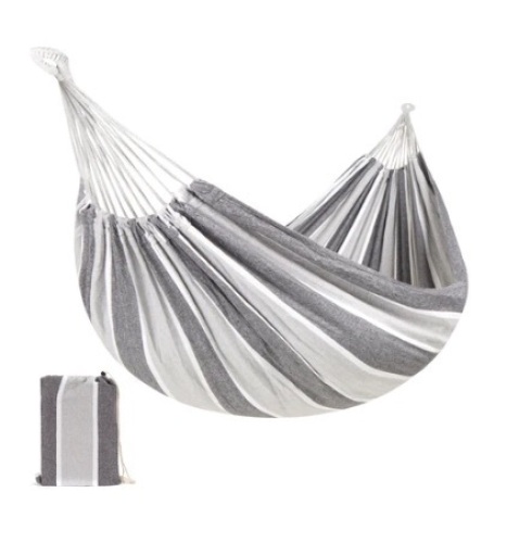 2-Person Brazilian-Style Double Hammock w/ Portable Carrying Bag, Steel - Lot 377