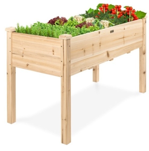 Raised Garden Bed, Elevated Wood Garden Planter Stand, 48x24x30 In. - Lot 513