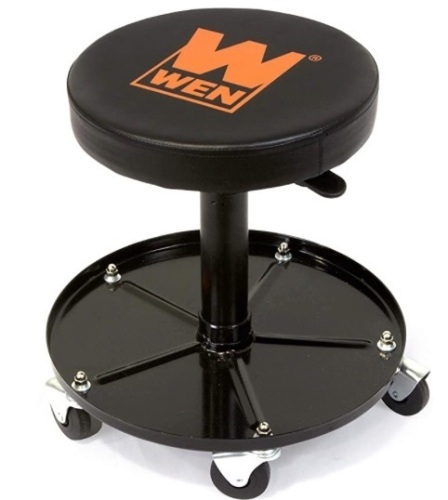 WEN 73012T 300-Pound Capacity Pneumatic Rolling Mechanic Stool - Lot 517
