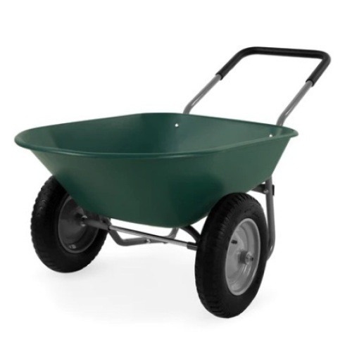 Dual-Wheel Wheelbarrow Garden Cart - Lot 637