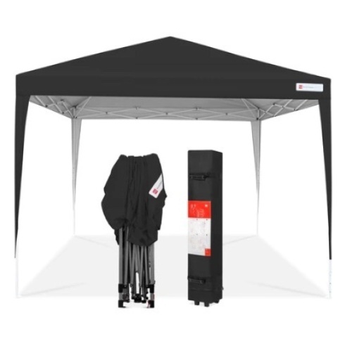 Outdoor Portable Pop Up Canopy Tent w/ Carrying Case, 10x10ft, Blue - Lot 667