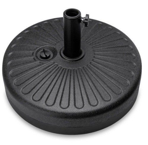 Plastic Patio Umbrella Base Pole Holder Accessory w/ Adjustable Knob - Lot 409