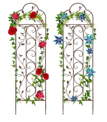 Set of 2 Iron Arched Garden Trellis - Lot 477
