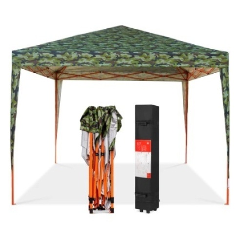 Outdoor Portable Pop Up Canopy Tent w/ Carrying Case, 10x10ft, Camo - Lot 702