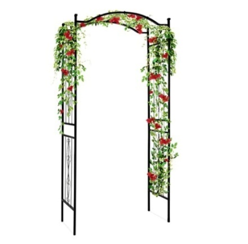 Steel Garden Arch Arbor Trellis for Climbing Plants, 92in - Lot 703