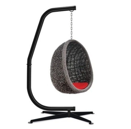 Curved Hanging Hammock C-Stand w/ All-Weather, Steel Frame, Stand Only - Lot 712