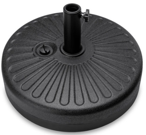 Plastic Patio Umbrella Base Pole Holder Accessory w/ Adjustable Knob - Lot 487