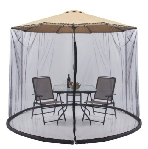 Adjustable Bug Net Accessory for Patio Umbrella w/ Zippered Door - 9ft - Lot 498