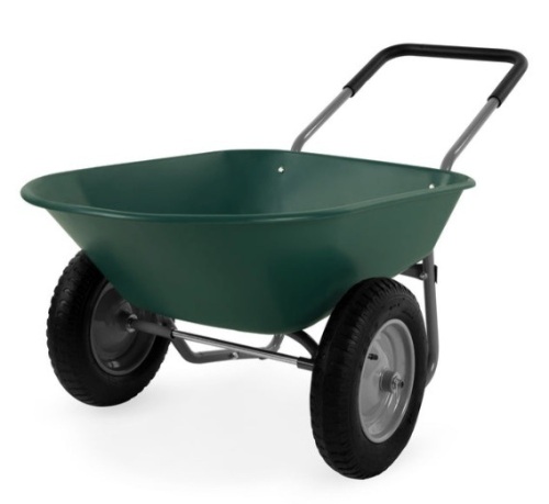 Dual-Wheel Wheelbarrow Garden Cart - Lot 590