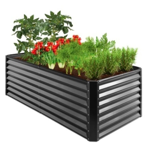 Outdoor Metal Raised Garden Bed, 6x3x2ft - Lot 354