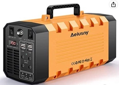 Aeiusny Portable Power Station, Powers Up, Appears New, Retail 259.99 - Lot 87