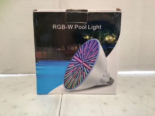 RGB-W Pool Light w/ Remote, Untested, E-Commerce Return, Retail 139.98 - Lot 250