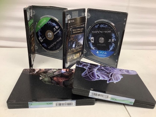 Xbox & PS4 Shadow of War Games, Case Damage, E-Commerce Return - Lot 198