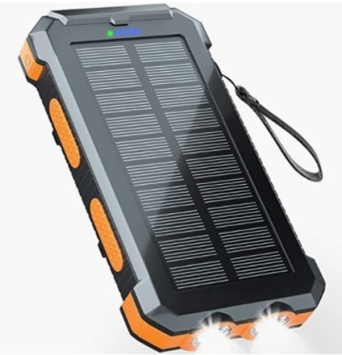 Solar Charger Power Bank Only, Powers Up, E-Commerce Return, Retail 28.99 - Lot 44