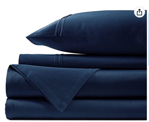 AURAVE 400-Thread Count 4 Piece Bedsheet Set, Full, Appears New, Retail 60.99 - Lot 192