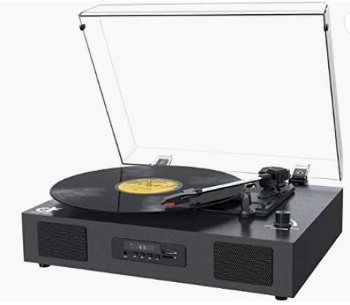 Portable Record Player, Color Varies From Stock Photo, Powers Up, Appears New, Retail $55.00 - Lot 75
