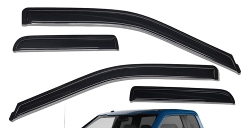 Lightronic Tape-on Side Window Deflector Rain Guard Set, Appears New, Retail 39.99 - Lot 127