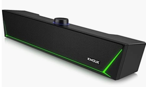 Kmouk Gaming Soundbar, Powers Up, New, Retail $40.00 - Lot 136