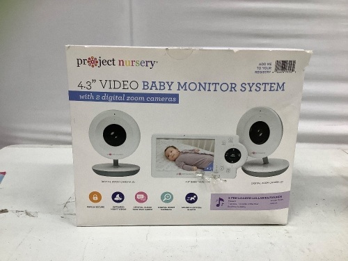 Project Nursery Video Baby Monitor, Untested, E-Comm Return, Retail $150.00 - Lot 191