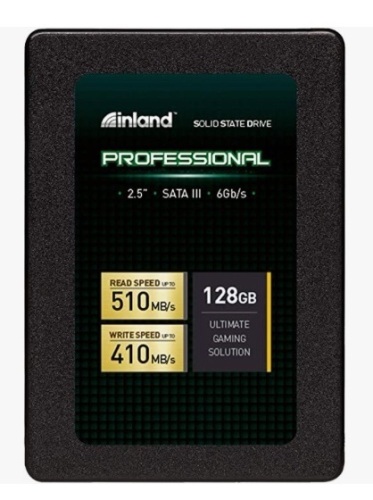 Inland Professional 128GB Solid State Drive, Appears New, Retail 19.99 - Lot 225
