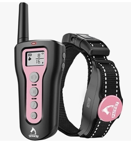PATPET Dog Training Collar w/ Remote, Powers Up, E-Commerce Return, Retail 39.99 - Lot 150
