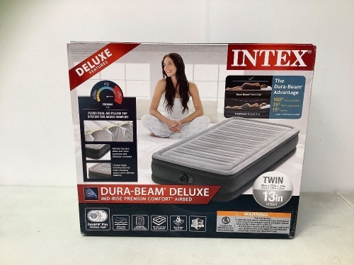 Intex Deluxe Twin Air Mattress, New, Retail $50.00 - Lot 404